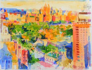 Central Park desde The Carlyle de Peter Graham (Contemporary)