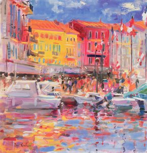El Puerto de St Tropez, 2002 de Peter Graham (Contemporary)