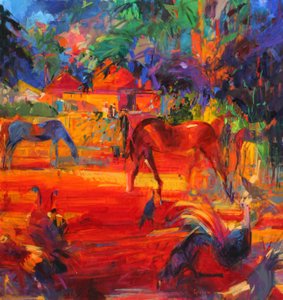 Pastoral de Tahití, 2011 de Peter Graham (Contemporary)