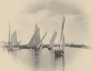 Una regata en Horning de Peter Henry Emerson
