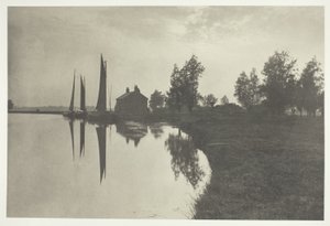 Cantley: Wherries esperando el cambio de la marea de Peter Henry Emerson