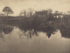 Impulsando una barca con pértiga en el Gladdon de Peter Henry Emerson