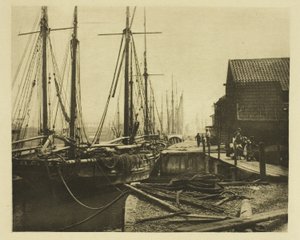 Los muelles a la hora de la cena de Peter Henry Emerson