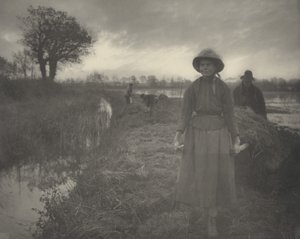 Remando el heno del pantano de Peter Henry Emerson and T.F. Goodall
