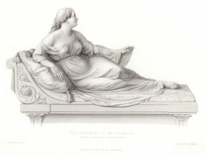 Monumento a la Sra. Thompson erigido en la iglesia de Great Malvern