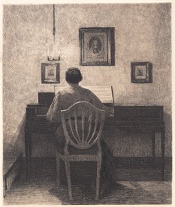 Dama jugando de Peter Vilhelm Ilsted