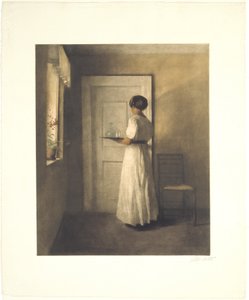 Joven con una bandeja de Peter Vilhelm Ilsted