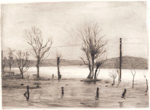 Paisaje invernal en Tyreholm de Peter Vilhelm Ilsted