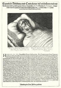 El cuerpo de Henri du Val, Conde de Dampierre de Peter Isselburg