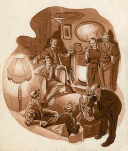 Escena doméstica de los años 50