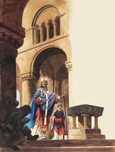 Una escena en una catedral normanda de Peter Jackson
