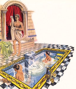 Baño de una villa romana