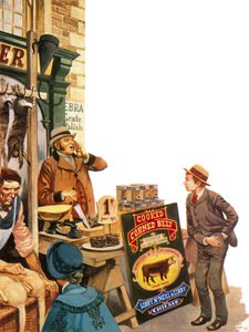 Venta de carne en conserva en Inglaterra en 1870 de Peter Jackson