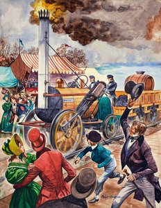 George Stephenson y el Rocket de Peter Jackson