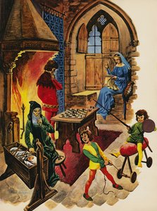 Dentro de la sala de estar de un castillo medieval de Peter Jackson