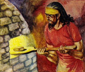 La carta y el sobre se ponen en el horno para endurecerse de Peter Jackson