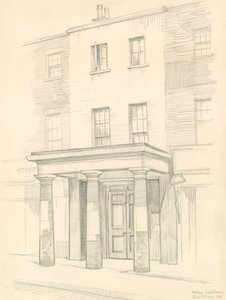 Teatro Marylebone, Londres, entrada en Church Street, construido en 1837 de Peter Jackson