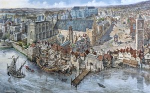 El viejo Londres reconstruido: El Palacio de Westminster alrededor de 1530