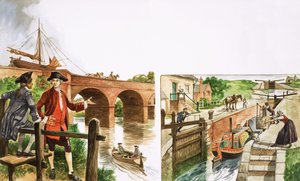 Érase una vez... Construyendo un puente para que los barcos crucen un río de Peter Jackson
