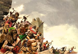 Guerreros pictos invaden Britania