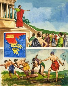 Rivalidad y guerra entre Atenas y Esparta de Peter Jackson