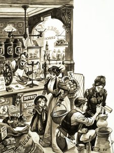 Compras en tiempos eduardianos de Peter Jackson