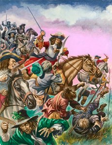El Duque de Monmouth en la Batalla de Sedgemoor de Peter Jackson