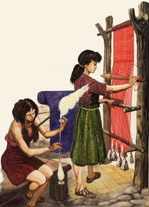 Tejiendo algodón