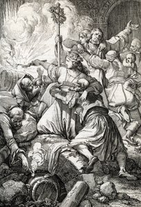 Guerra de independencia griega: la tercera de Missolonghi entre el Imperio otomano y los rebeldes griegos, del 15 de abril de 1825 al 10 de abril de 1826: muchos de los griegos se suicidaron inmolándose con pólvora en lugar de rendirse tras el fracaso e de Peter Johann Nepomuck Geiger