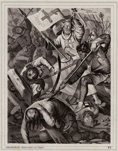 Pedro el Ermitaño al frente de la Cruzada Popular de Peter Johann Nepomuk Geiger