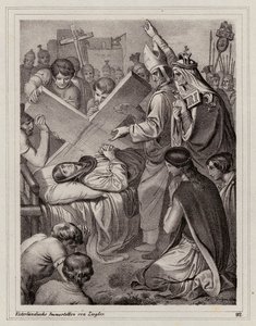 Santa Elena y el descubrimiento de la Vera Cruz, 325 (grabado) de Peter Johann Nepomuk Geiger