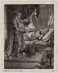 La visión de Valeria de San Florián (grabado) de Peter Johann Nepomuk Geiger