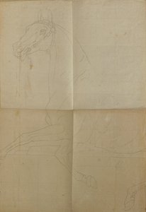 Dibujo de contorno para "Rüdiger y Angelika" de Peter Krafft