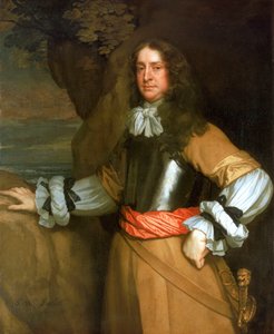 Abanderados de Lowestoft: Vicealmirante Sir William Berkeley (1639-66) de Peter Lely