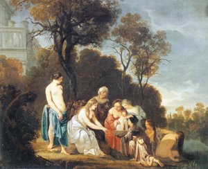 Moisés salvado del río de Peter Lely