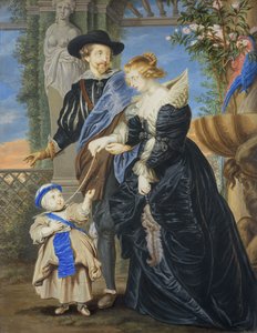 Rubens con su mujer y su hijo