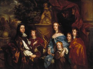 Sir Edward Hales y su familia de Peter Lely