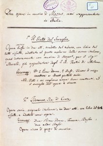 Prefacio al libreto de la adaptación de Lichtenthal de 