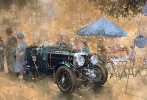 Fiesta en el jardín con el Bentley de Peter Miller