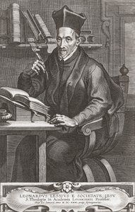 Leonardus Lessius. Retrato. de Peter Paul (after) Rubens