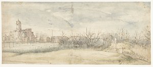 Vista del castillo Crayenhof en Zwijndrecht, 1606