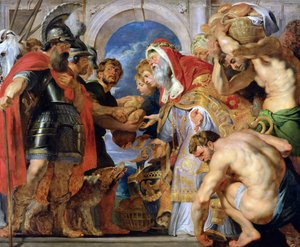 Abraham y Melquisedec de Peter Paul Rubens