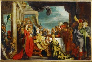 Alboin y Rosamunde (pintura sobre lienzo) de Peter Paul Rubens