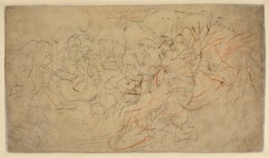 Batalla de jinetes (verso) de Peter Paul Rubens