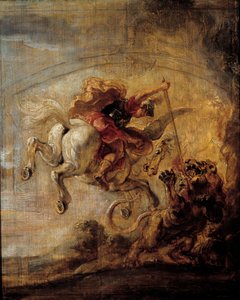 Belerofonte monta a Pegaso a través de su lanza la quimera Pintura de Pierre Paul Rubens (1577-1640) de Peter Paul Rubens