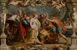 Briseida restituida a Aquiles de Peter Paul Rubens
