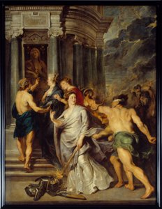 Ciclo de María de Médicis (1573-1642): Segunda guerra de la madre y el hijo oponiéndose a María de Médicis y Luis XIII. La conclusión de la paz en Angers el 10/08/1620 de Peter Paul Rubens