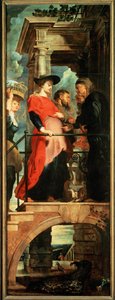Descendimiento de la Cruz, panel izquierdo: Visitación (pintura) de Peter Paul Rubens