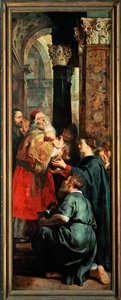 Descendimiento de la Cruz, panel derecho: Presentación en el Templo (pintura) de Peter Paul Rubens