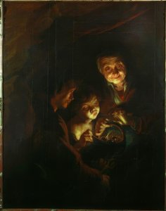 La anciana con el brasero de Peter Paul Rubens